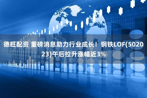 德旺配资 重磅消息助力行业成长！钢铁LOF(502023)午后拉升涨幅近3%