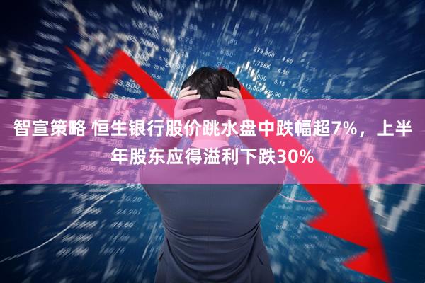 智宣策略 恒生银行股价跳水盘中跌幅超7%，上半年股东应得溢利下跌30%